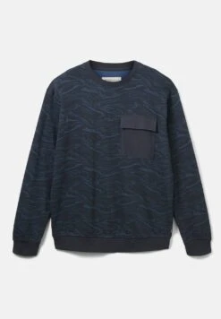 TOM TAILOR Denim Mit Print  - Sweater - Dark Grey Blue Marble Print -Tom Tailor 8fee3e354efe40bc8f441189052c6a91