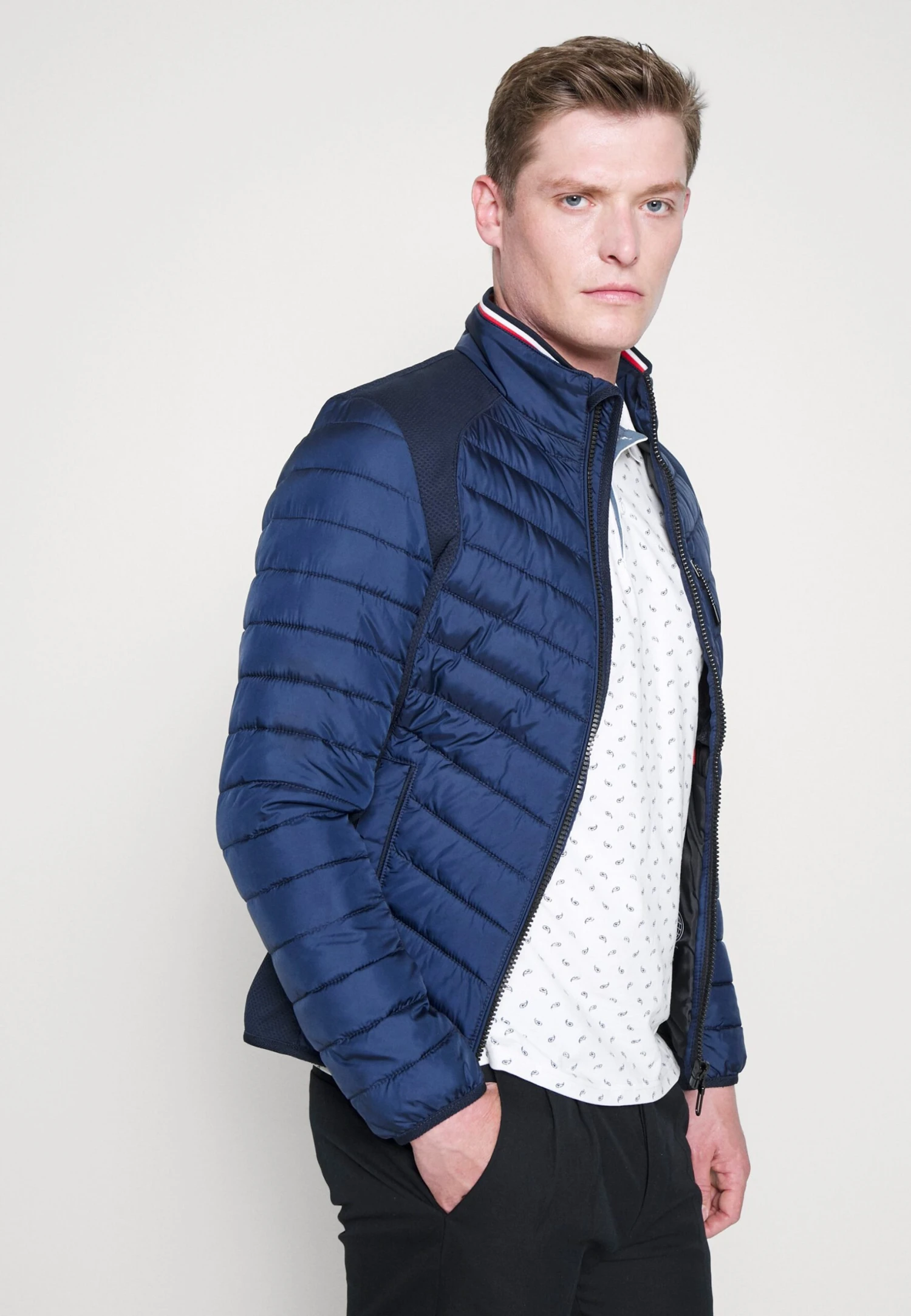 Tom Tailor Hybrid- Jas - Sky Captain Blue 4 Tom Tailor Hybrid- Jas - Sky Captain Blue - Afbeelding 4