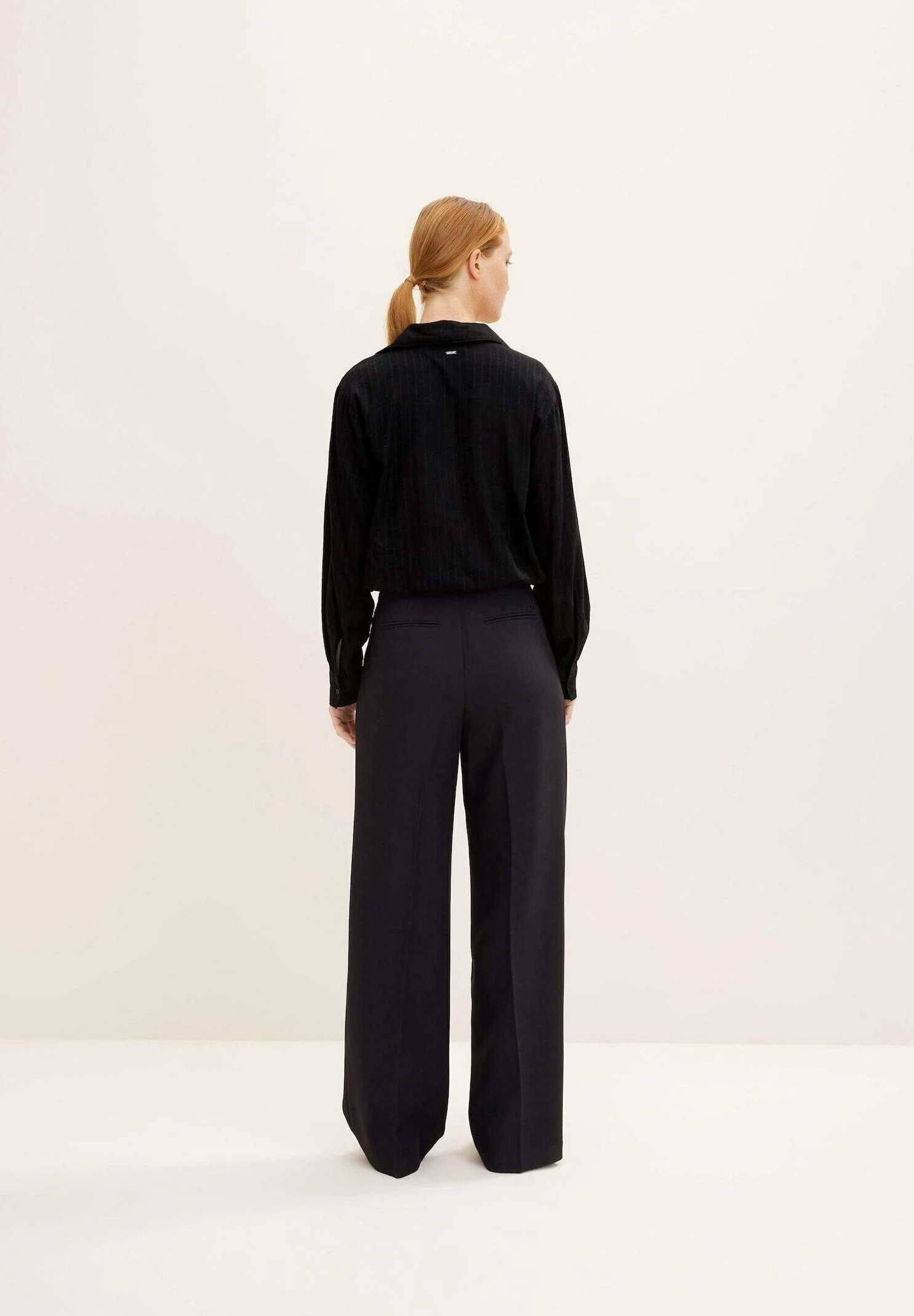 TOM TAILOR Denim In Wickeloptik - Blouse - Deep Black 3 TOM TAILOR Denim In Wickeloptik - Blouse - Deep Black - Afbeelding 3