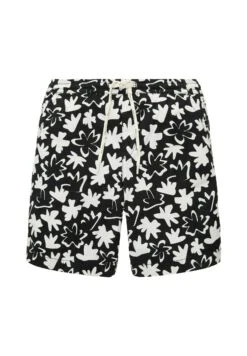 TOM TAILOR Denim Bedruckte - Trainingsbroek - Black White Wildflower Print -Tom Tailor 906f6c36e9f44fe6a34f703137538cda