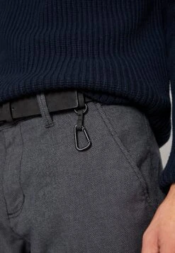 TOM TAILOR Denim Structured Straight - Chino - Anthracite -Tom Tailor 908c2c6152354b4bb4ea958d1f5f12eb