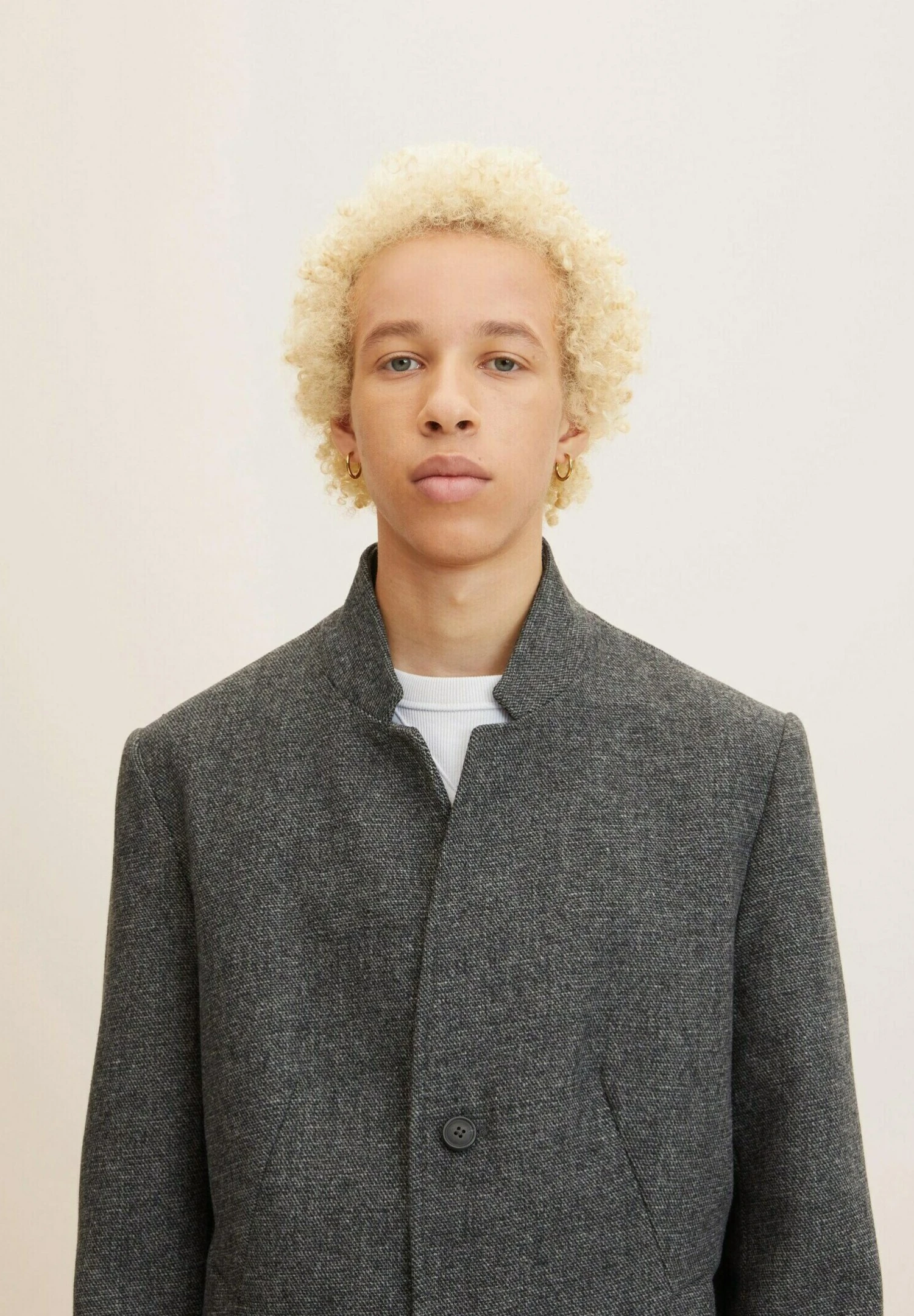 TOM TAILOR Denim Mantel - Grey Melange Twill 3 TOM TAILOR Denim Mantel - Grey Melange Twill - Afbeelding 3