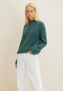TOM TAILOR Denim Cosy Mock Neck - Trui - Green Dust Melange 26 TOM TAILOR Denim Cosy Mock Neck - Trui - Green Dust Melange -Tom Tailor 90e81f252c3d49bab0c8c242eeee9b8d
