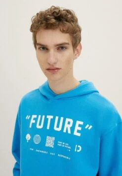 TOM TAILOR Denim Mit Textprint - Hoodie - Sublime Teal Blue 12 TOM TAILOR Denim Mit Textprint - Hoodie - Sublime Teal Blue -Tom Tailor 918fb1c9c2ae40f1a3c67d691710721d