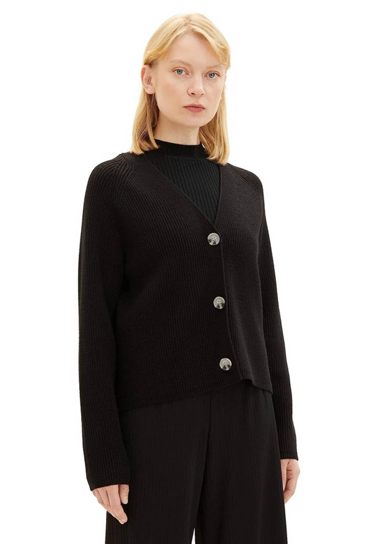 Tom Tailor Vest - Mottled Black 2 Tom Tailor Vest - Mottled Black - Afbeelding 2