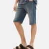 Tom Tailor Josh- Jeansshort - Dark Stone Blue Grey Denim