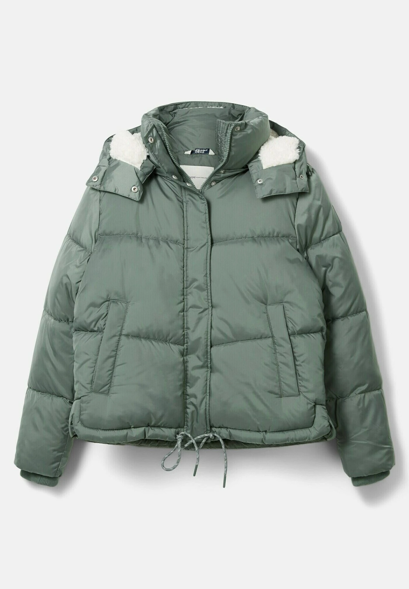 TOM TAILOR Denim Mit Abnehmbarer Kapuze - Winterjas - Green Dust 7 TOM TAILOR Denim Mit Abnehmbarer Kapuze - Winterjas - Green Dust - Afbeelding 7