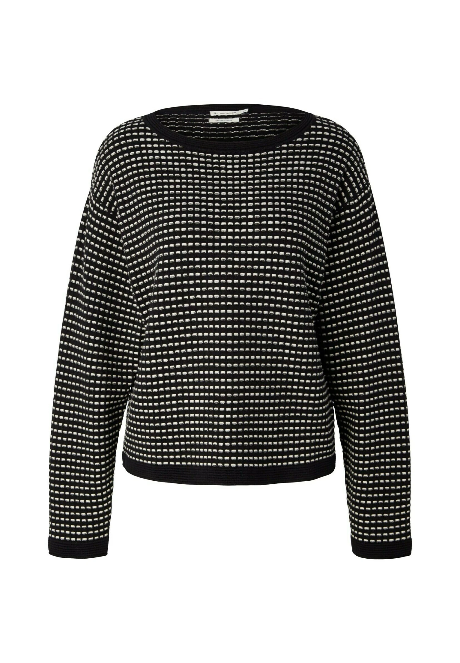 Tom Tailor Bubble Structure - Trui - Black Butter Bubble Structure 5 Tom Tailor Bubble Structure - Trui - Black Butter Bubble Structure - Afbeelding 5