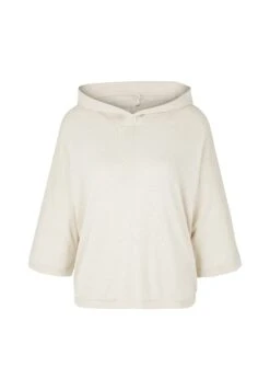 Tom Tailor 3/4 Arm Mit Kapuze - Trui - Dusty Beige Melange -Tom Tailor 9403e96a27f34f2a964272bf11950d4e