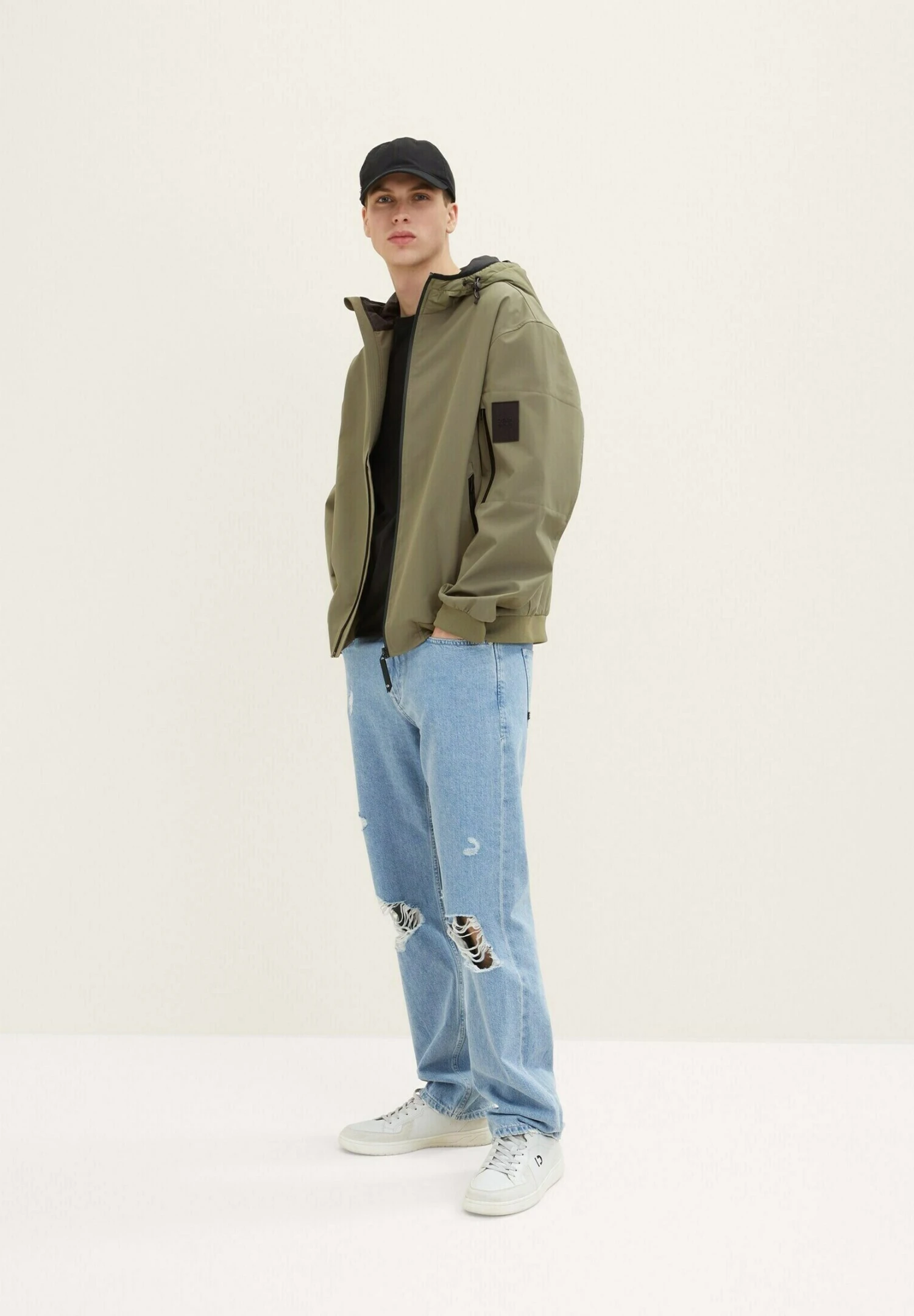 TOM TAILOR Denim Outdoorjas - Dusty Olive Green 2 TOM TAILOR Denim Outdoorjas - Dusty Olive Green - Afbeelding 2