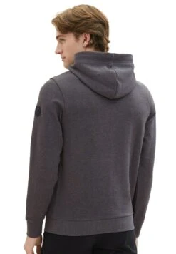 Tom Tailor Mit Logo Print - Hoodie - Dark Grey Melange -Tom Tailor 9639172af1a448b19bba3475bb499936