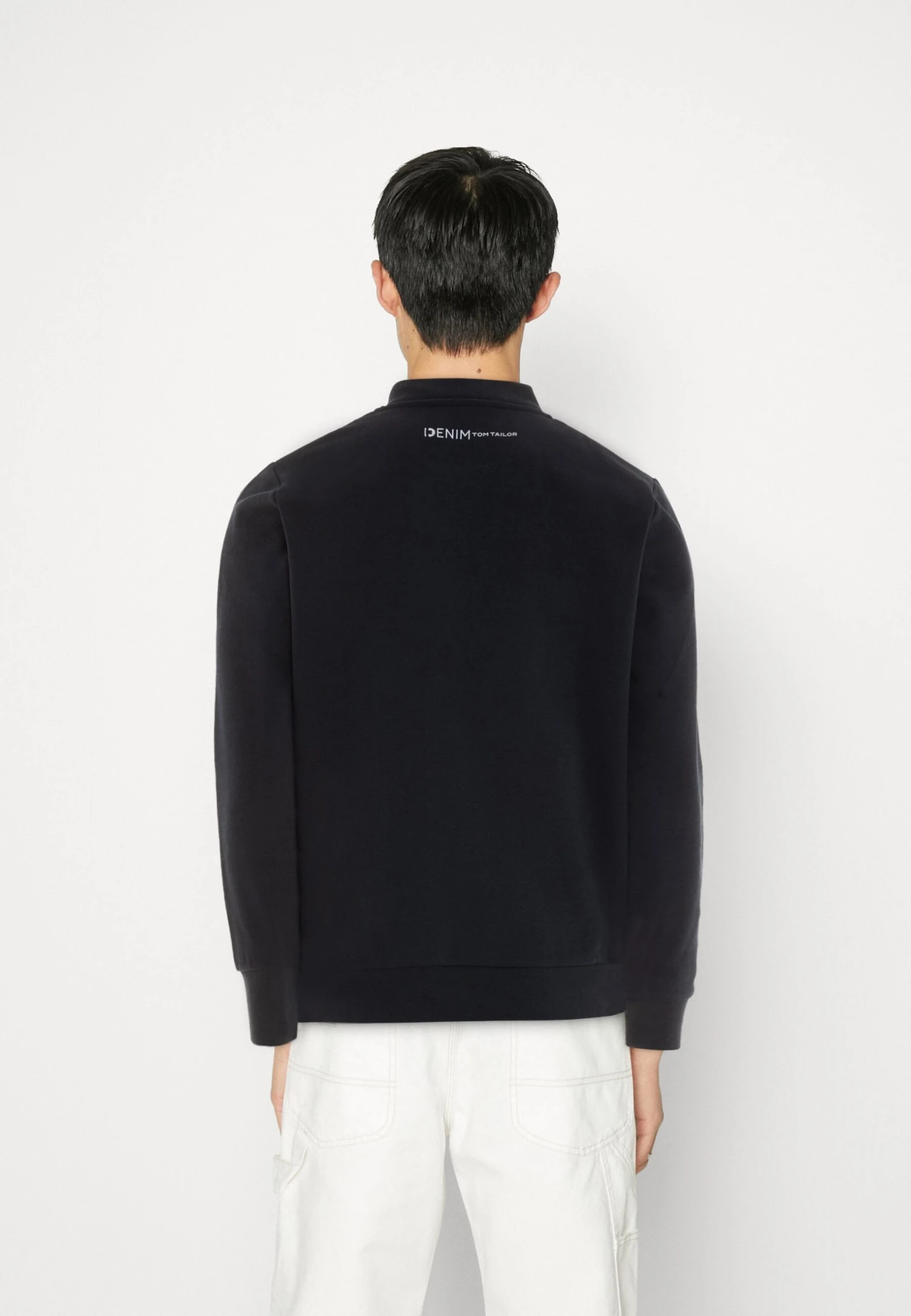 TOM TAILOR Denim Full Zip - Sweater Met Rits - Sky Captain Blue 3 TOM TAILOR Denim Full Zip - Sweater Met Rits - Sky Captain Blue - Afbeelding 3