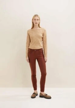 Tom Tailor Alexa Skinny - Leren Broek - Spicy Chocolate -Tom Tailor 966ec84a05a74df7bb3531693e8178ba