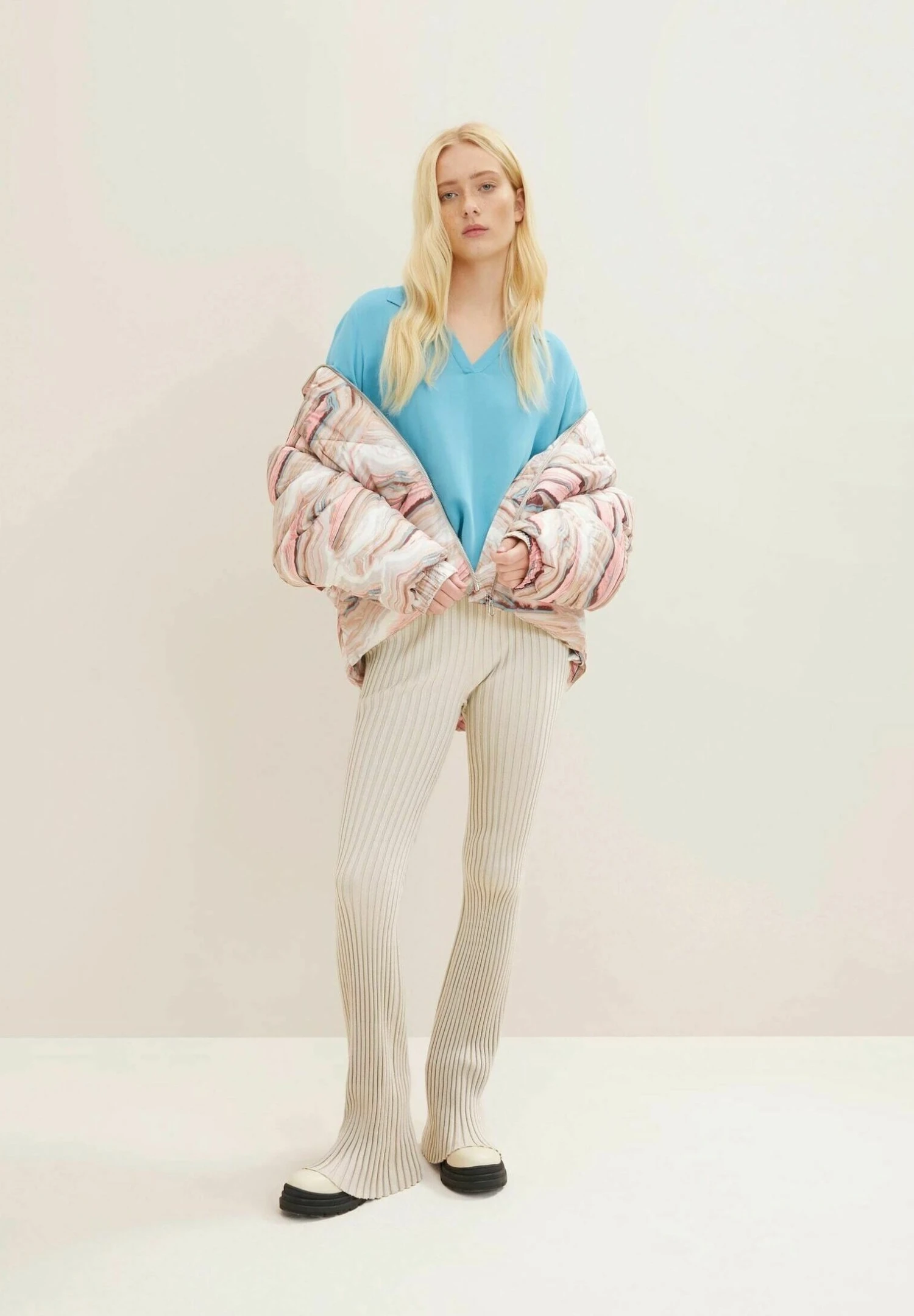 TOM TAILOR Denim Mit Kragen - Blouse - Blue Voltage 2 TOM TAILOR Denim Mit Kragen - Blouse - Blue Voltage - Afbeelding 2