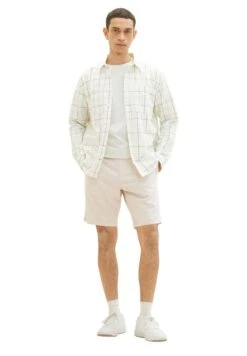 Tom Tailor Shorts - Caramel Beige Chambray