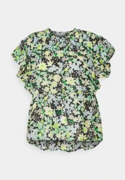 TOM TAILOR Denim Printed Ruffle Blouse - Blouse - Multi-Coloured -Tom Tailor 9820cc45090a403b9d31f52c3826ddeb