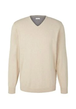 Tom Tailor Basic V Neck - Trui - Cargo Beige Melange 10 Tom Tailor Basic V Neck - Trui - Cargo Beige Melange -Tom Tailor 98656e5a238c4e16969651e45bec357e