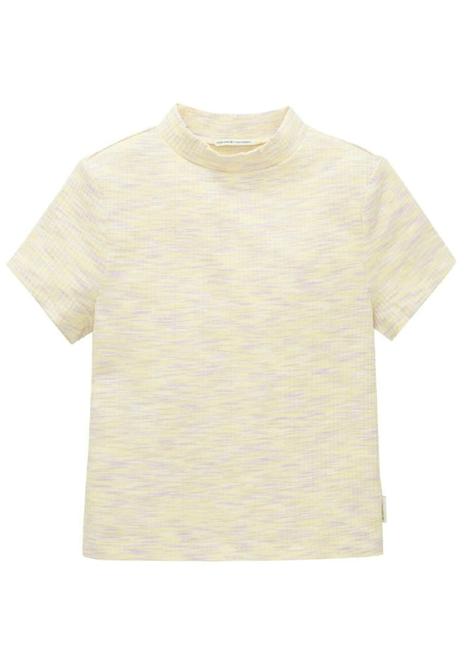 Tom Tailor Mit Struktur - T-Shirt Print - Lime Lilac White Space Dye 1 Tom Tailor Mit Struktur - T-Shirt Print - Lime Lilac White Space Dye