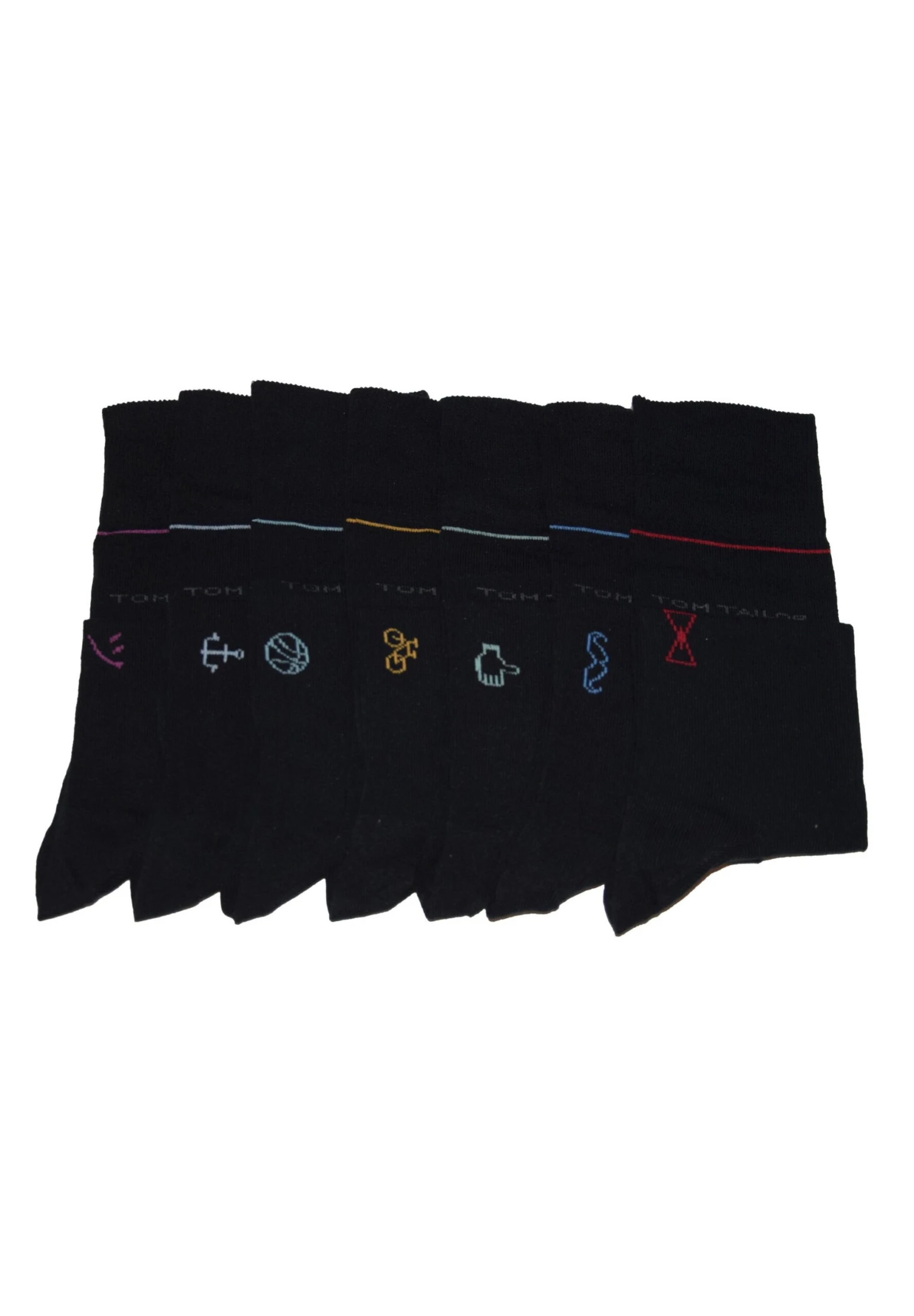 Tom Tailor 7 Paar Wochen- Geschenkbox- Sokken - Black 3 Tom Tailor 7 Paar Wochen- Geschenkbox- Sokken - Black - Afbeelding 3