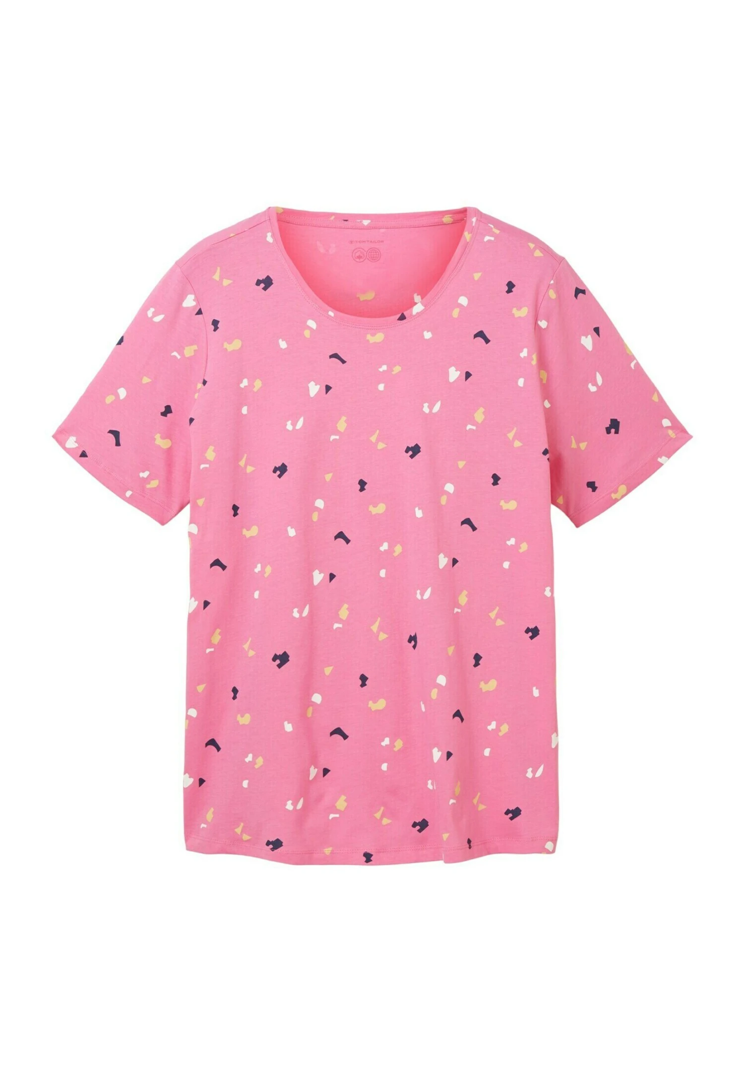 Tom Tailor Plus -Mit Print - T-Shirt Print - Pink Geo Shapes Design 5 Tom Tailor Plus -Mit Print - T-Shirt Print - Pink Geo Shapes Design - Afbeelding 5