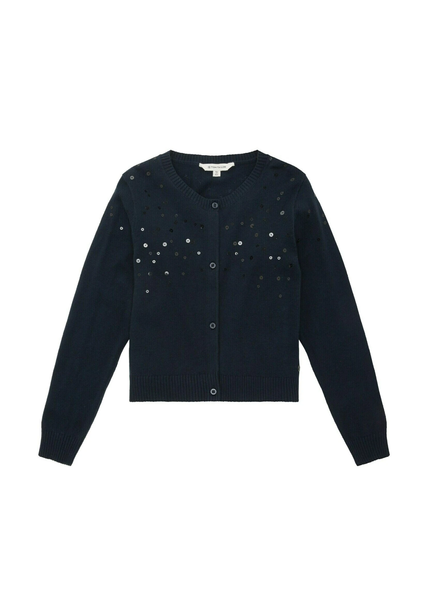 Tom Tailor Pailletten - Vest - Sky Captain Blue 1 Tom Tailor Pailletten - Vest - Sky Captain Blue