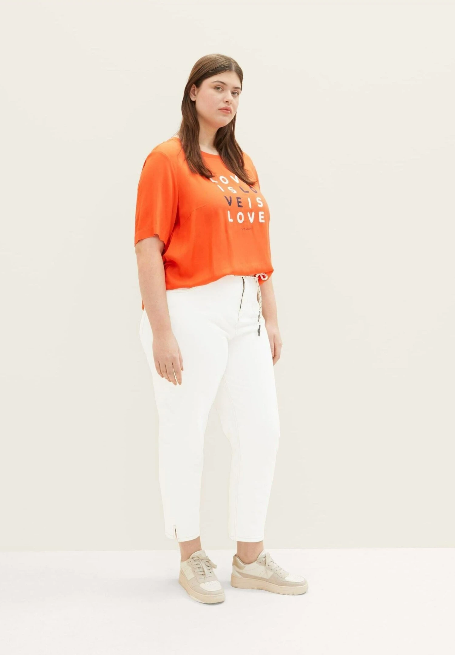 Tom Tailor Plus Mit Print - T-Shirt Print - Fever Red 2 Tom Tailor Plus Mit Print - T-Shirt Print - Fever Red - Afbeelding 2