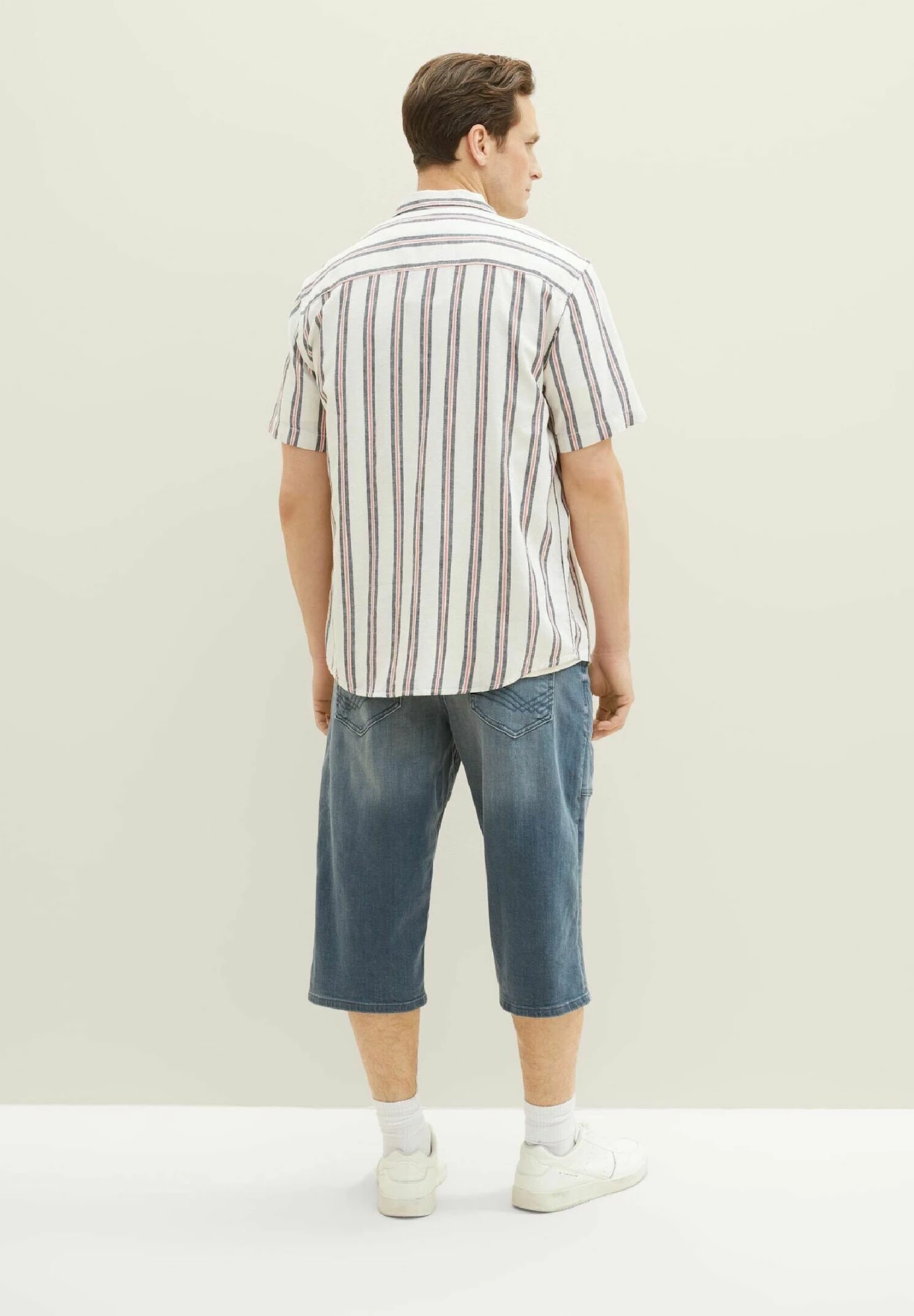 Tom Tailor Morris Overknee - Jeansshort - Mid Stone Blue Grey Denim 3 Tom Tailor Morris Overknee - Jeansshort - Mid Stone Blue Grey Denim - Afbeelding 3