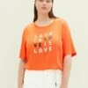 Tom Tailor Plus Mit Print  - T-Shirt Print - Fever Red