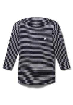 Tom Tailor Gestreiftes Mit 3/4 Arm - Longsleeve - Navy Offwhite Thin Stripe -Tom Tailor 9c305045db324021bde873a78dd653cc