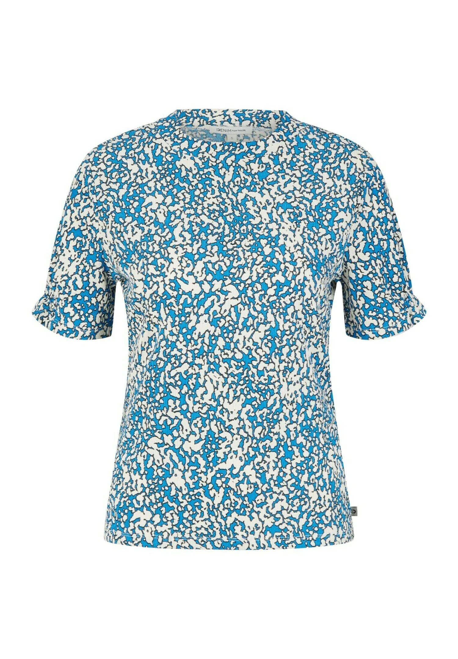 TOM TAILOR Denim Gemustertes - T-Shirt Print - Abstract Structure Print 5 TOM TAILOR Denim Gemustertes - T-Shirt Print - Abstract Structure Print - Afbeelding 5