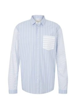 TOM TAILOR Denim Relaxed Patchwork - Overhemd - Blue Stripe Mix Design 11 TOM TAILOR Denim Relaxed Patchwork - Overhemd - Blue Stripe Mix Design -Tom Tailor 9c75784e7552437e83ee77ea6b8ed13b