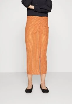 TOM TAILOR Denim Midi Skirt With Rouching - Maxirok - Mango Vichy