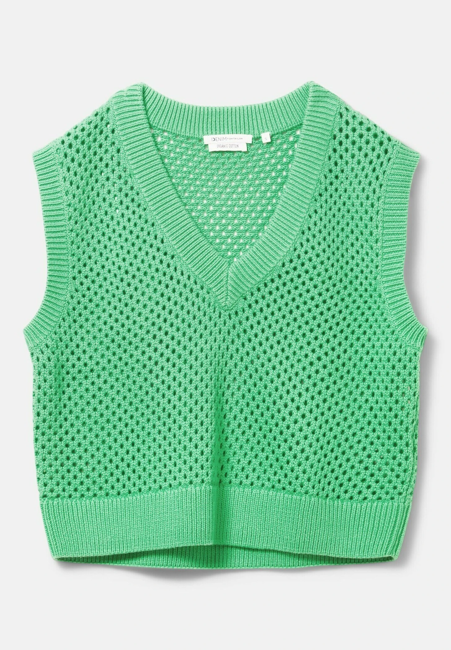 TOM TAILOR Denim Mit V-A - Top - Strong Green 7 TOM TAILOR Denim Mit V-A - Top - Strong Green - Afbeelding 7