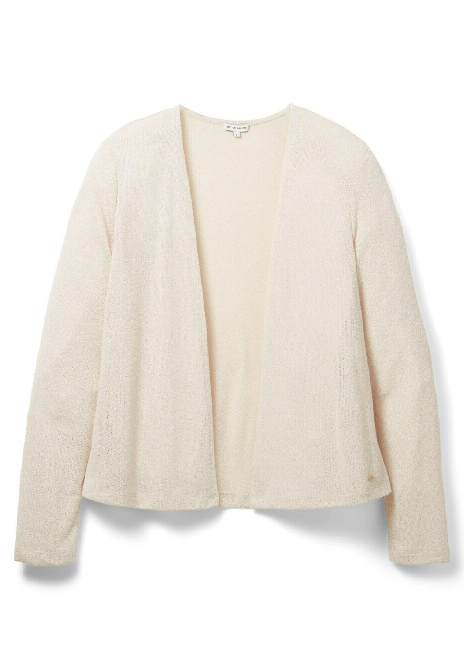 Tom Tailor Offener- Vest - Dusty Beige Melange 6 Tom Tailor Offener- Vest - Dusty Beige Melange - Afbeelding 6