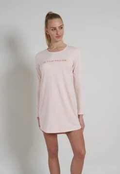 Tom Tailor Nachtjapon - Rot-Hell-Uni