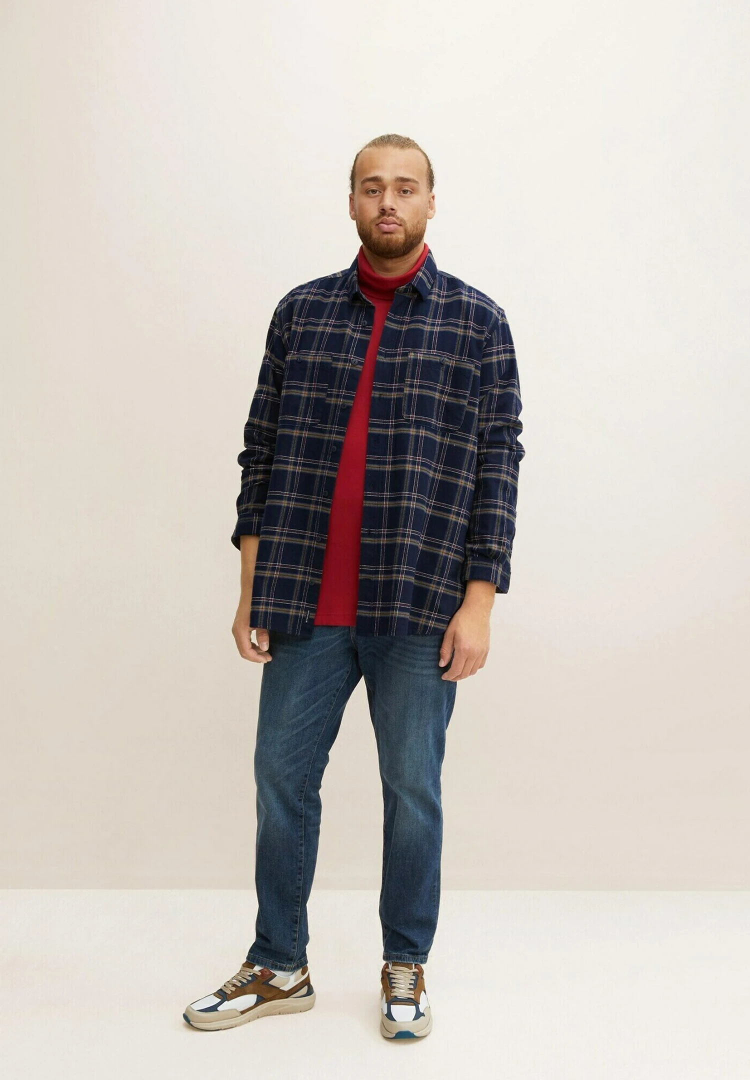 Tom Tailor Overhemd - Navy Colorful Check 2 Tom Tailor Overhemd - Navy Colorful Check - Afbeelding 2