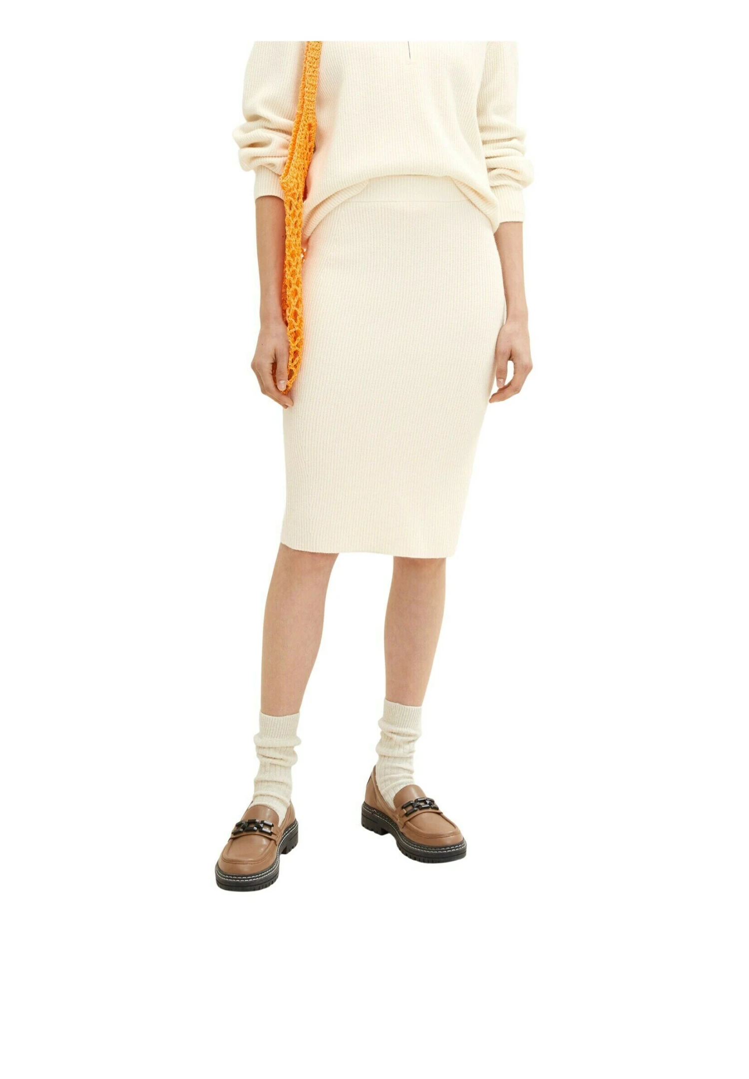 Tom Tailor Mit Rippstruktur - Kokerrok - Soft Buttercream 8 Tom Tailor Mit Rippstruktur - Kokerrok - Soft Buttercream - Afbeelding 8