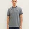 Tom Tailor T-Shirt Basic - Navy Offwhite Two Tone
