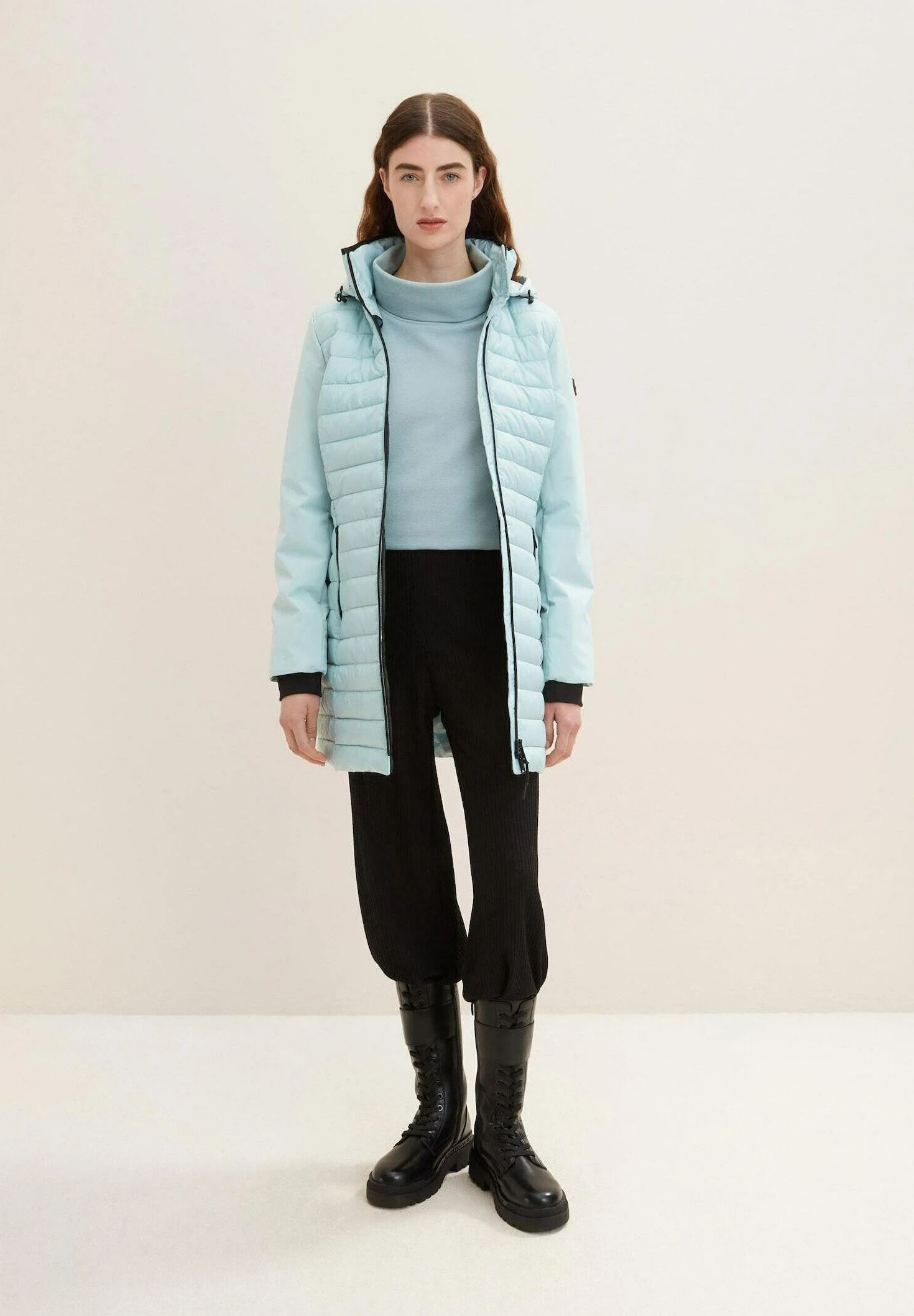 Tom Tailor Mit Rollkragen - Longsleeve - Tourmaline 2 Tom Tailor Mit Rollkragen - Longsleeve - Tourmaline - Afbeelding 2