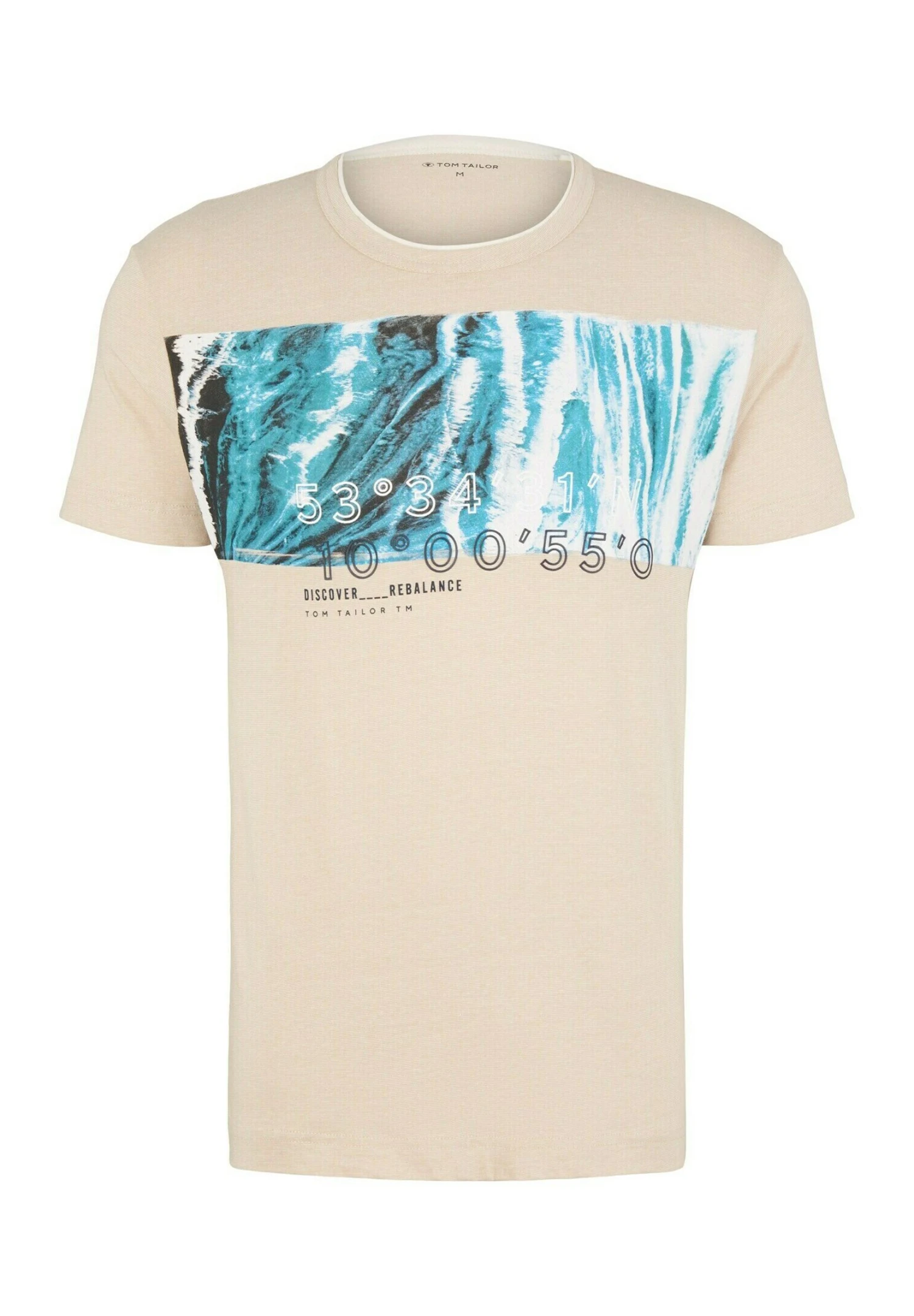 Tom Tailor Mit Print - T-Shirt Print - Caramel Beige Fine Stripe 5 Tom Tailor Mit Print - T-Shirt Print - Caramel Beige Fine Stripe - Afbeelding 5