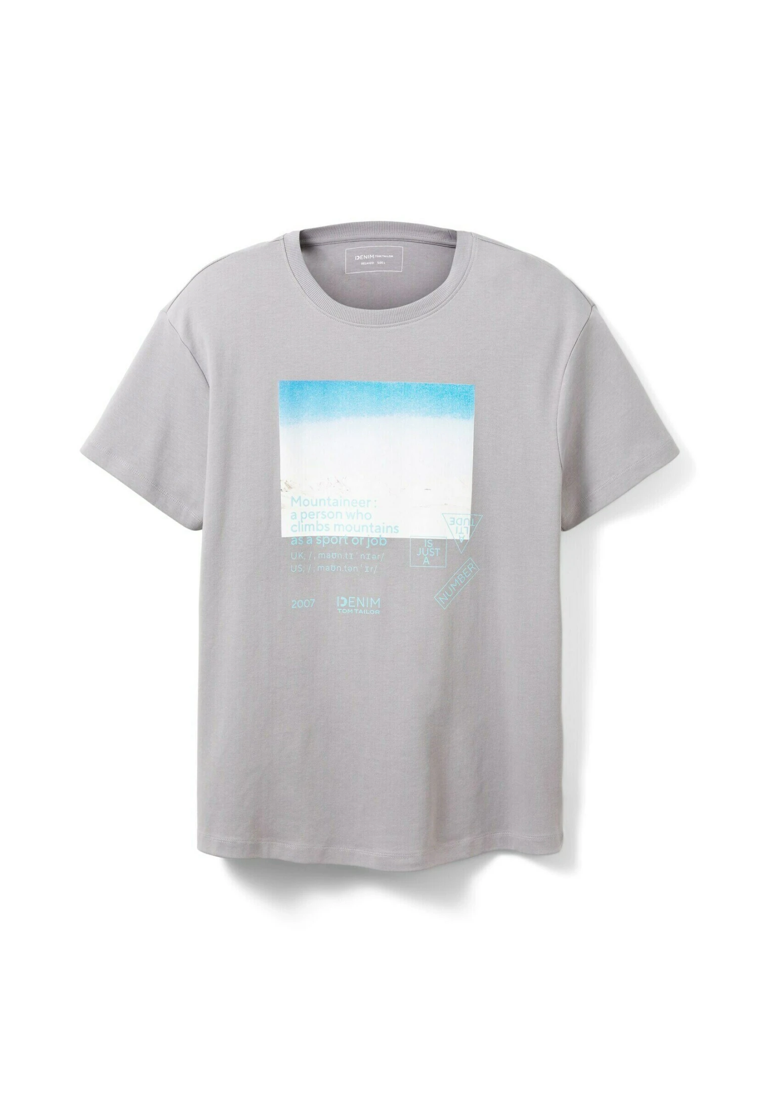 TOM TAILOR Denim Mit Fotoprint - T-Shirt Print - Explicit Grey 7 TOM TAILOR Denim Mit Fotoprint - T-Shirt Print - Explicit Grey - Afbeelding 7