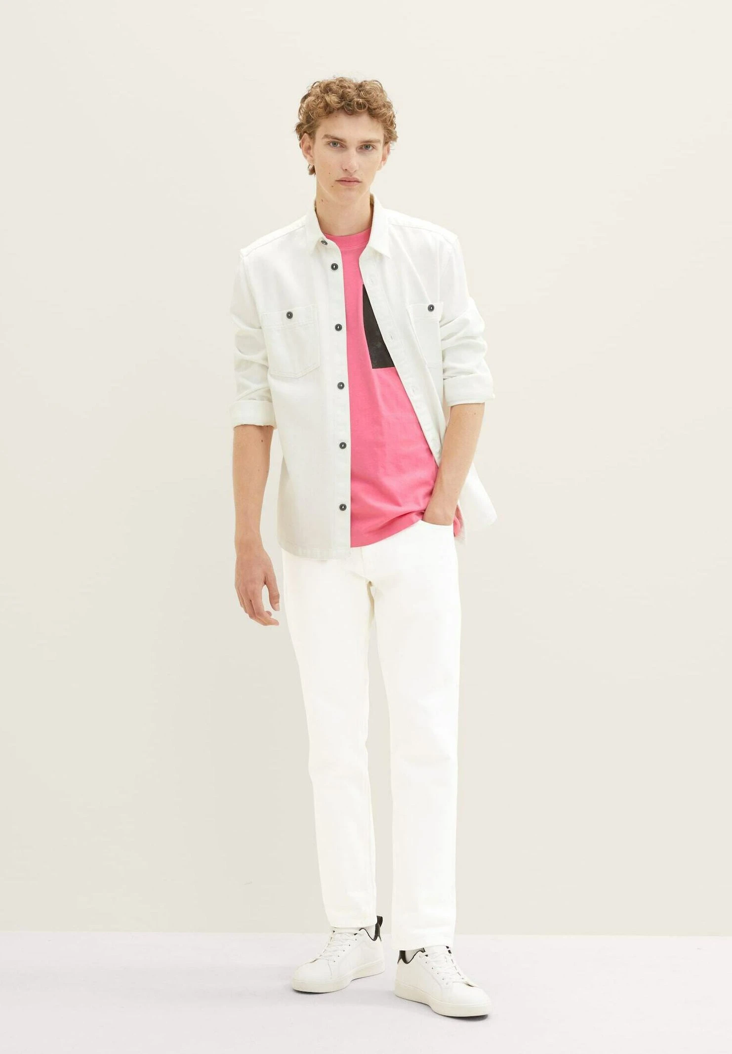 TOM TAILOR Denim Chest- T-Shirt Print - Pink 2 TOM TAILOR Denim Chest- T-Shirt Print - Pink - Afbeelding 2