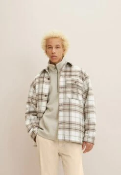 TOM TAILOR Denim Halflange Jas - Off White Beige Big Cosy Check 17 TOM TAILOR Denim Halflange Jas - Off White Beige Big Cosy Check -Tom Tailor 9f753678a4544411930ac5165588cdbf