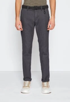 TOM TAILOR Denim Structured Straight - Chino - Anthracite
