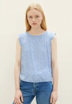 TOM TAILOR Denim Ärmellose- Blouse - Light Blue Flower Print -Tom Tailor a0022d01abb8482bbc0bb7198ccd6f1b