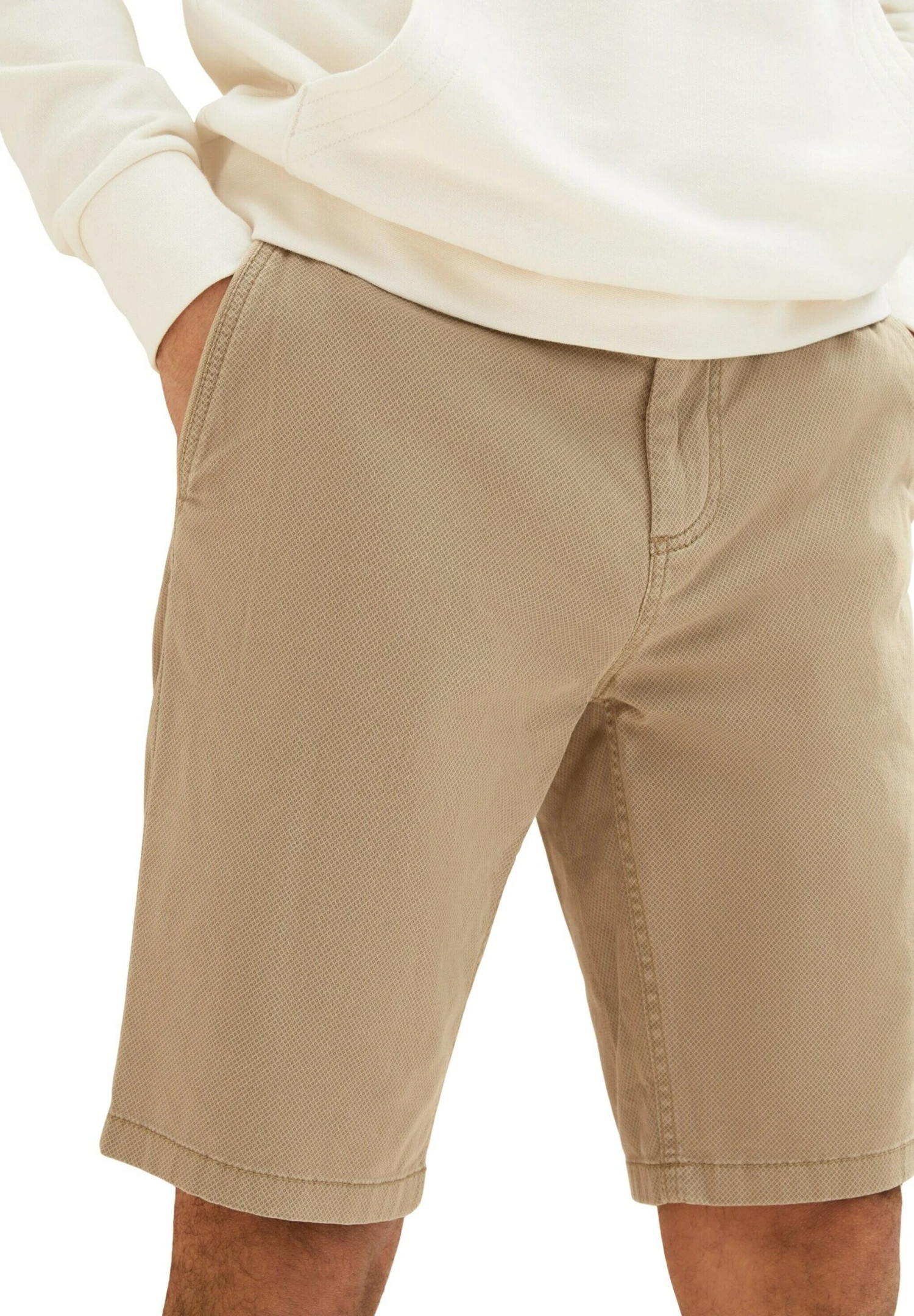 Tom Tailor Shorts - Beige Diamond Structure 6 Tom Tailor Shorts - Beige Diamond Structure - Afbeelding 6