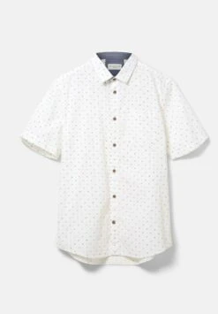 Tom Tailor Gemust - Overhemd - Off White Green Minimal Design -Tom Tailor a0466ee470174732a4c1622f235eff38