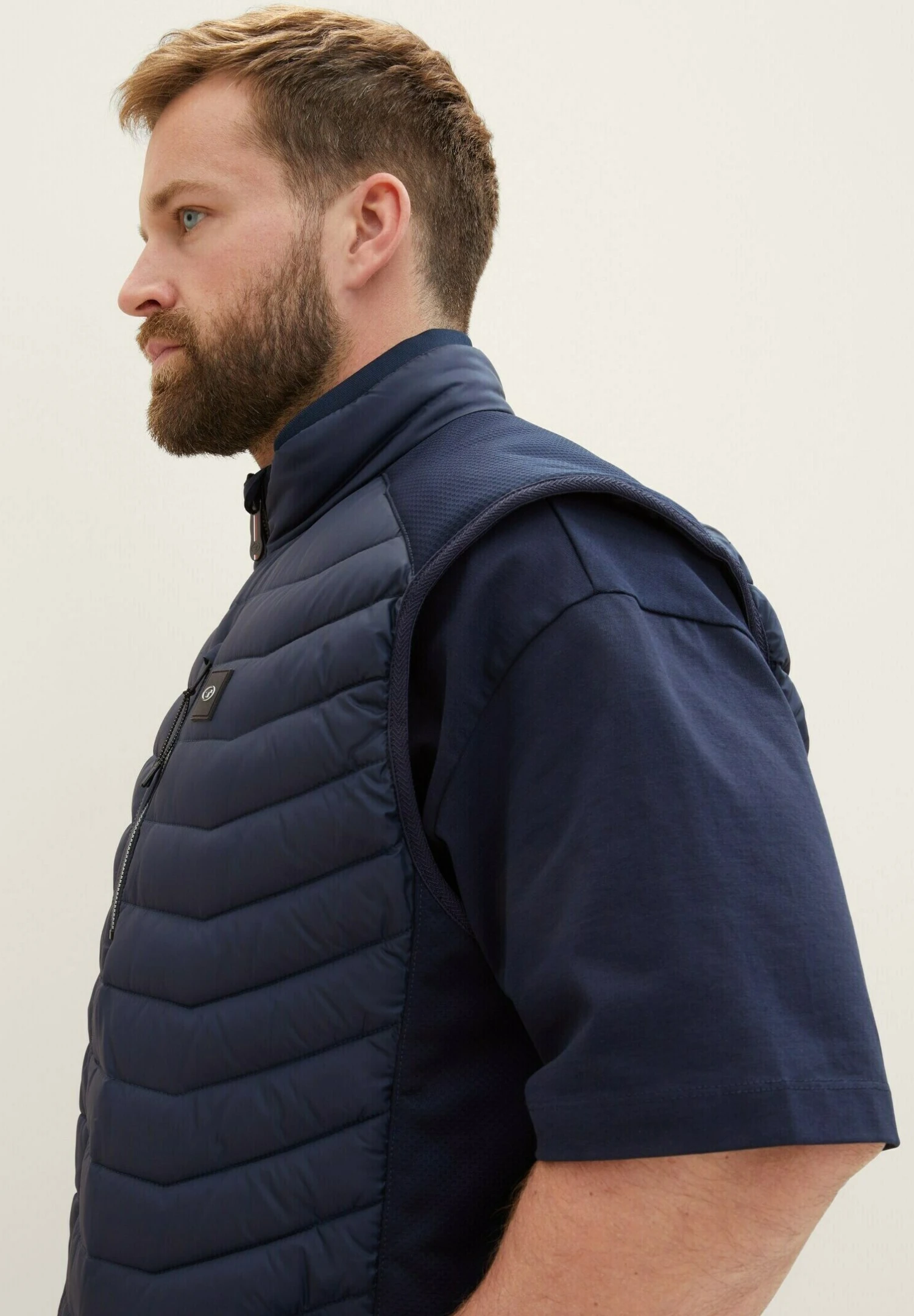 Tom Tailor Plus - Hybrid - Bodywarmer - Sky Captain Blue 3 Tom Tailor Plus - Hybrid - Bodywarmer - Sky Captain Blue - Afbeelding 3