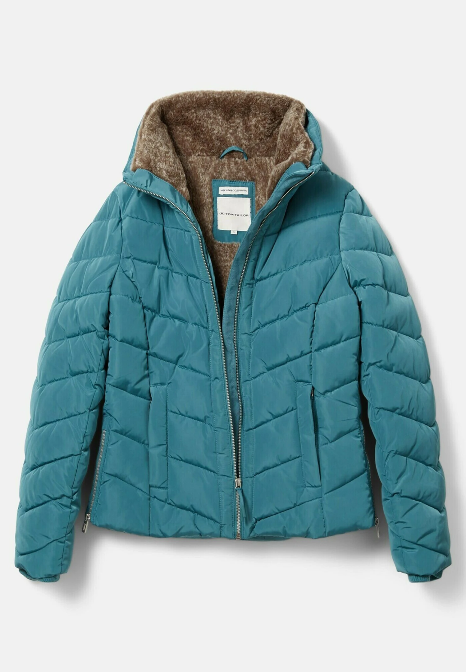 Tom Tailor Winterjas - Pastel Teal 7 Tom Tailor Winterjas - Pastel Teal - Afbeelding 7