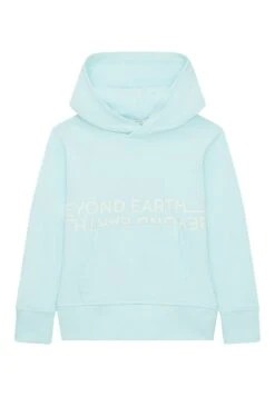 Tom Tailor Textprint  - Hoodie - Light Water Blue